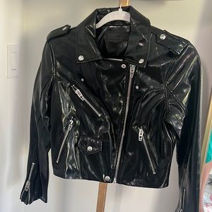 Blank NYC patent leather jacket